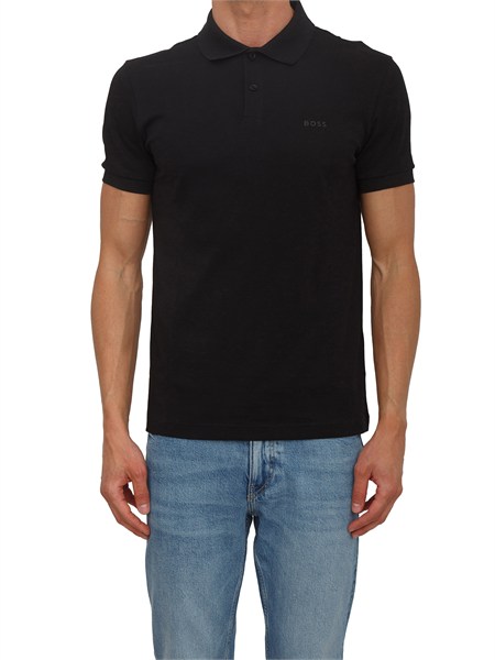 polo nera boss uomo in pregiato cotone pio250555153