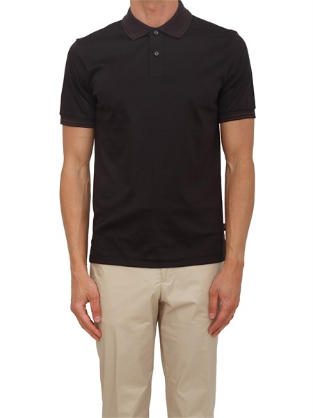 polo nera phillipson boss uomo con dettagli a contasto h phillipson23850559654