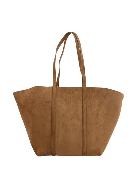 shopper emme marella in jersey vellutato marrone emmpineta