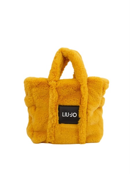 shopping media liu jo donna in teddy giallo con logo tf5270e0374