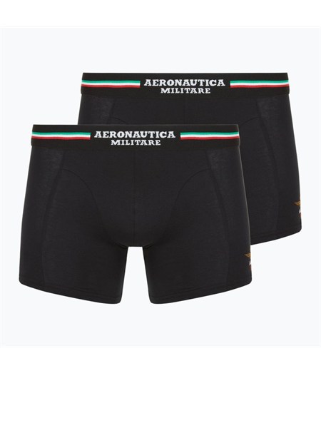 slip 2 pack aeronautica militare in cotone nero am1ubx002