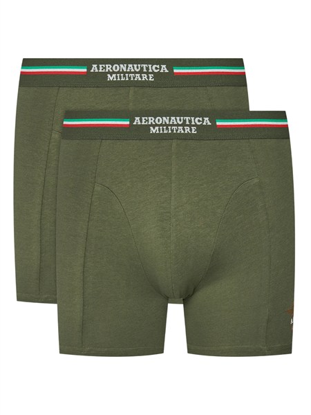 slip 2 pack aeronautica militare in cotone verde am1ubx002