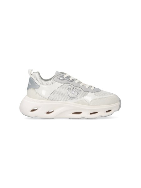 sneakers bianca pink09 pinko in pelle e tessuto pink09ss0167p152
