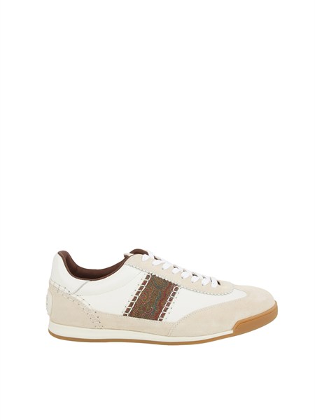 sneakers etro uomo in pelle bianca e suede ms4c0008ap436