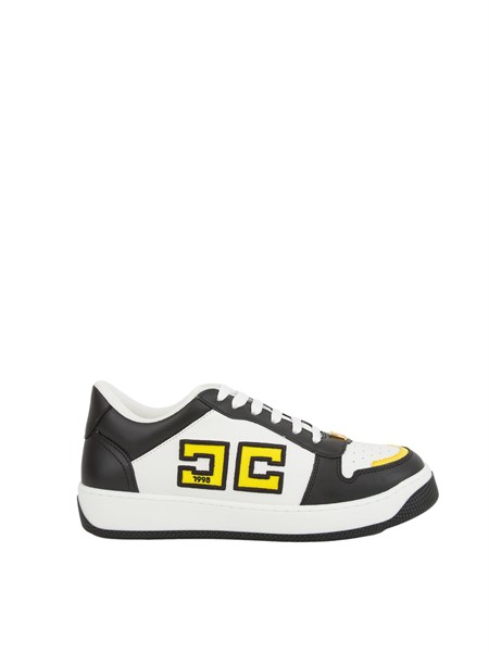 sneakers pelle donna elisabetta franchi nero sa40g46e2