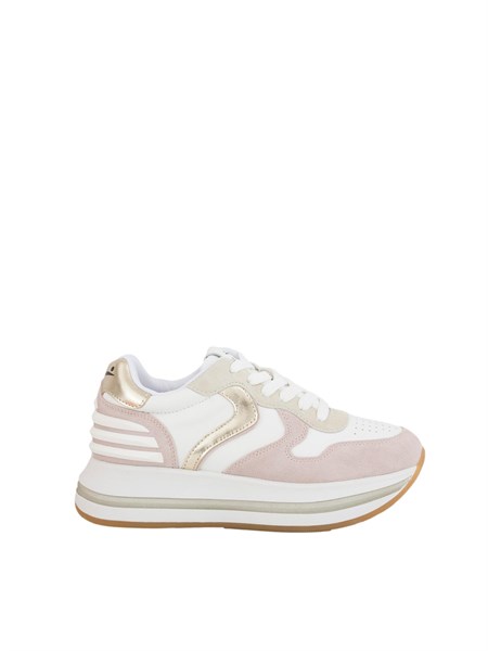 sneakers pelle donna voile blanche rosa merrypower2201903601