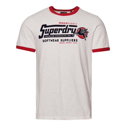 SUPERDRY SUPERDRY M1011214A 7WT T-Shirt Bianco Uomo in T-shirt
