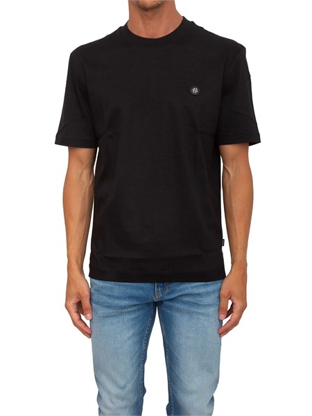 t shirt boss uomo in cotone mercerizzato nero c taut150555844