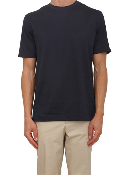 t shirt boss uomo in cotone performance blu p taut8950558770