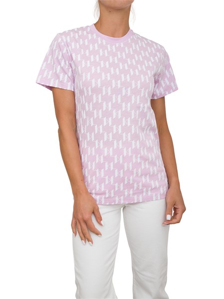 t shirt donna klagerfeld rosa 241w1700