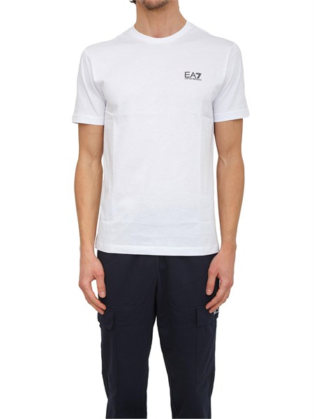 t shirt ea7 emporio armani in cotone pima bianco 8npt25pjvpz