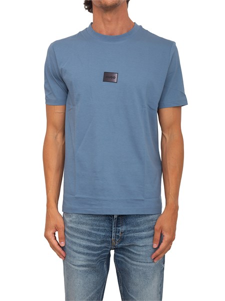 t shirt hugo uomo in cotone azzurro danotie50553124