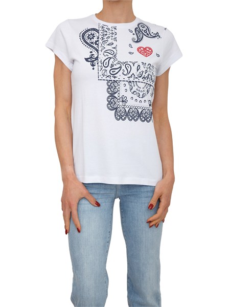 t shirt pagina iblues in cotone bianco stampa bandana iblpagina