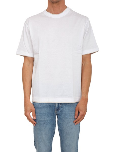 t shirt paolo pecora in cotone bianco f0814054