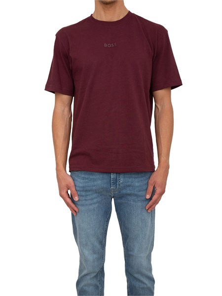 t shirt uomo boss bordeaux tee1050519368
