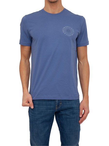 t shirt uomo corneliani blu 91g5743125056