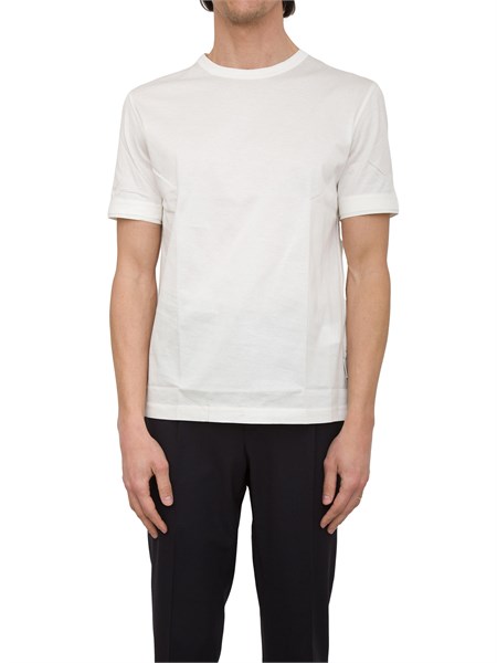 t shirt in cotone mercerizzato paolo pecora bianco f0314054