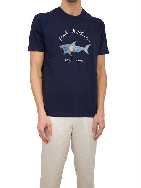 t shirt uomo paulandshark blu 25411089