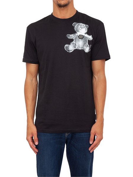 t shirt uomo philipp plein nero mtk5708pjy002n