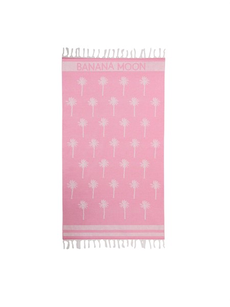 telo mare banana moon fucsia con palme bayahooazusa