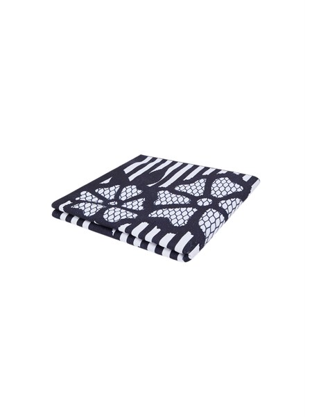 telo mare nero liu jo donna stampa fiori e righe va6205t9433