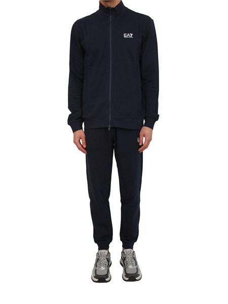 tuta sportiva blu ea7 core identity in cotone 8npv60pjvrz