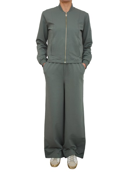 tuta sportiva liu jo donna in cotone elasticizzato verde ta6222fs090