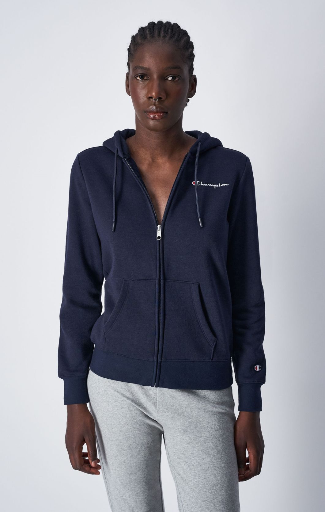 CHAMPION 116583 Bs501 Felpa Full Zip Ca Blu Donna