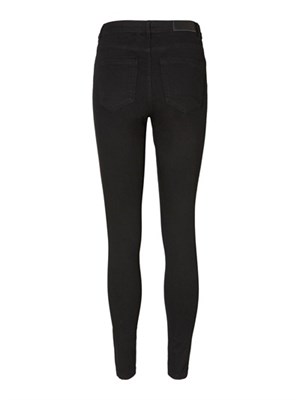 VERO MODA 10222154 Blk Vmtanya Jeans Hw Nero Donna in Abbigliamento