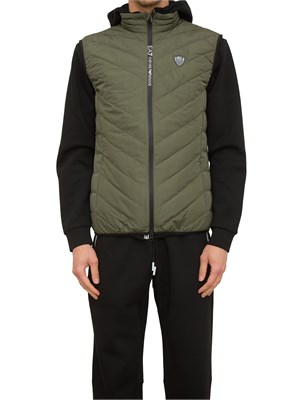 GILET EA7 EMPORIO ARMANI VERDE in UOMO