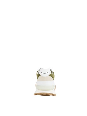 SNEAKERS VOILE BLANCHE VERDE in UOMO