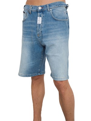 PANTALONE BERMUDA PHILIPP PLEIN BLU DENIM in UOMO