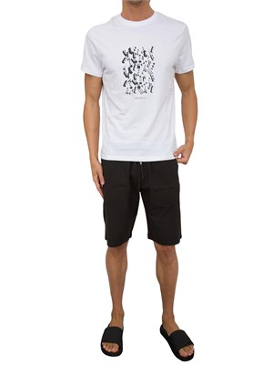 T-SHIRT BIKKEMBERGS BIANCO in UOMO