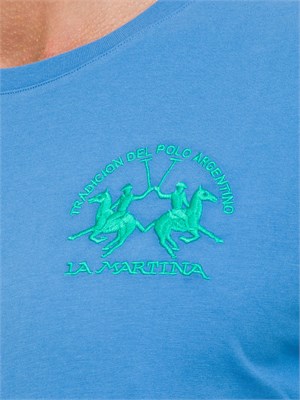 T-SHIRT LA MARTINA BLU in UOMO