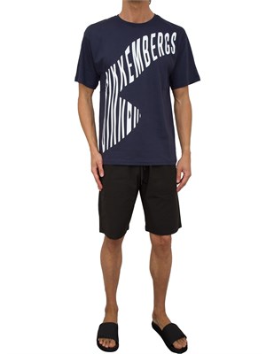 T-SHIRT BIKKEMBERGS BLU in UOMO