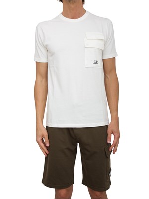 T-SHIRT C.P. COMPANY BIANCO in UOMO