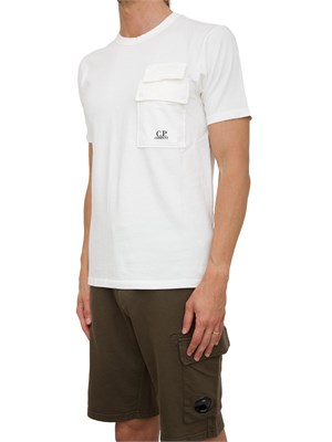 T-SHIRT C.P. COMPANY BIANCO in UOMO