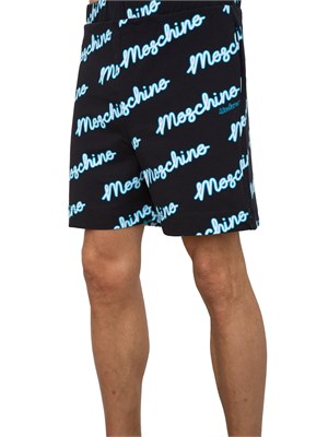 PANTALONE BERMUDA MOSCHINO UNDERWEAR NERO in UOMO