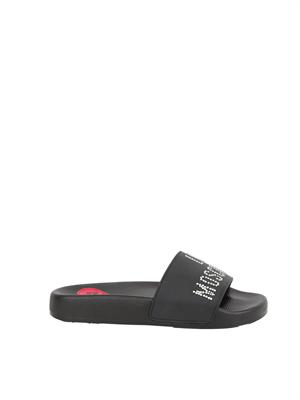 CIABATTE LOVE MOSCHINO NERO in DONNA