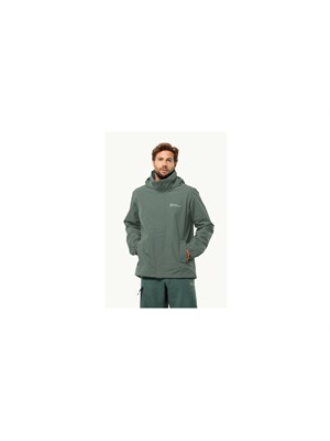 JACK WOLFSKIN 1111142 4311 Stormy Jkt Verde Uomo in Abbigliamento