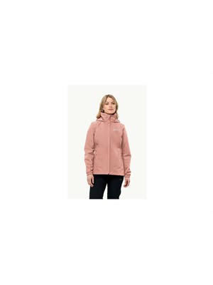 JACK WOLFSKIN 1111202 2919 Felpa Fz Cap Rosa Donna in Abbigliamento