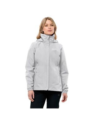 JACK WOLFSKIN 1111202 6709 Felpa Fz Cap Grigio Donna in Abbigliamento