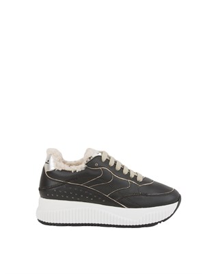 SNEAKERS VOILE BLANCHE NERO in DONNA