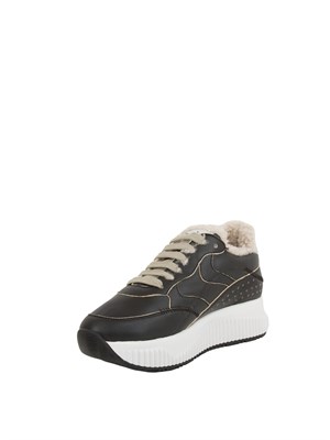 SNEAKERS VOILE BLANCHE NERO in DONNA