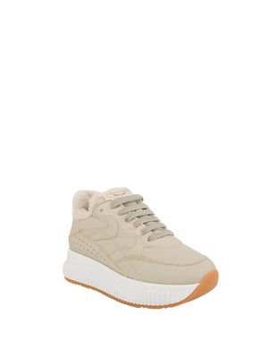 SNEAKERS VOILE BLANCHE BEIGE in DONNA