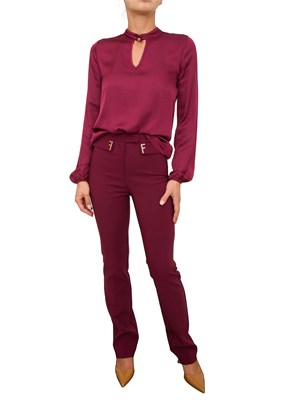 BLUSA FRACOMINA BORDEAUX in DONNA