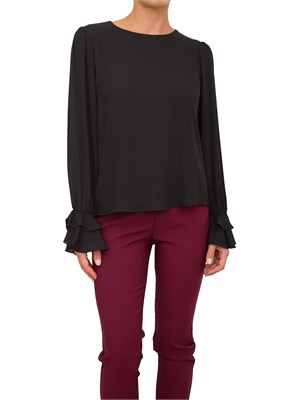 BLUSA FRACOMINA NERO in DONNA