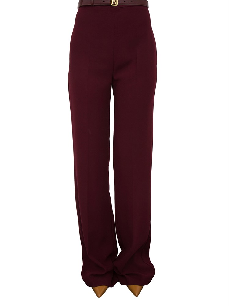 PANTALONE CASUAL ELISABETTA FRANCHI BORDEAUX