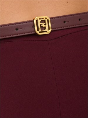 PANTALONE CASUAL ELISABETTA FRANCHI BORDEAUX in DONNA