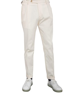 PANTALONE CASUAL BERWICH BIANCO in UOMO